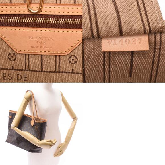 Louis Vuitton Monogram Neverfull Brown Canvas Tote Bag - Picture 12 of 12